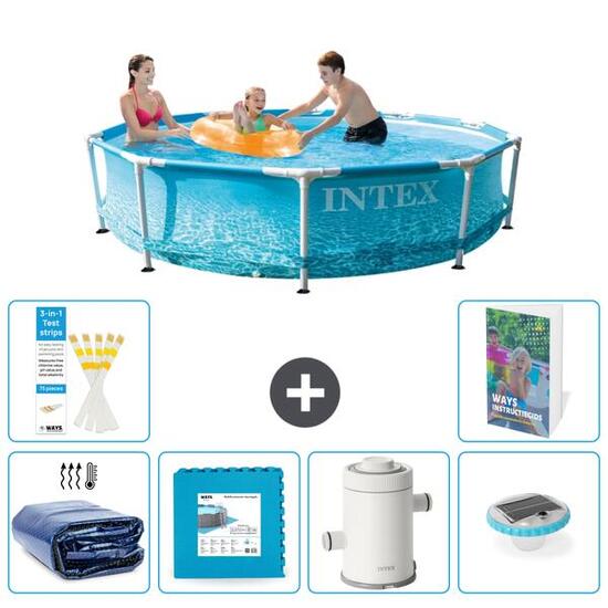 INTEX Basen ze stelażem Okrągły - 305x76 cm - 7-częściowy S152