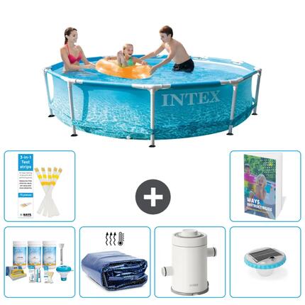 INTEX Basen ze stelażem Okrągły - 305x76 cm - 7-częściowy S54