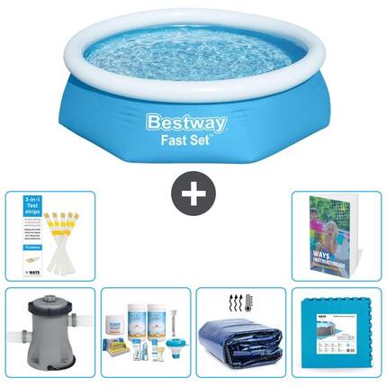 BESTWAY Piscina Bestway Fast Set Redonda - 244x61 cm - 7-piezas S188