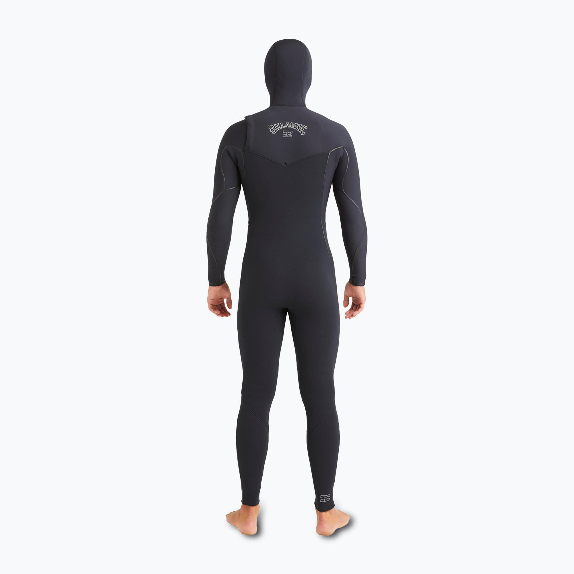 Pianka do pływania męska Billabong 5/4 mm Furnace Natural Chest Zip Hooded black 3/7