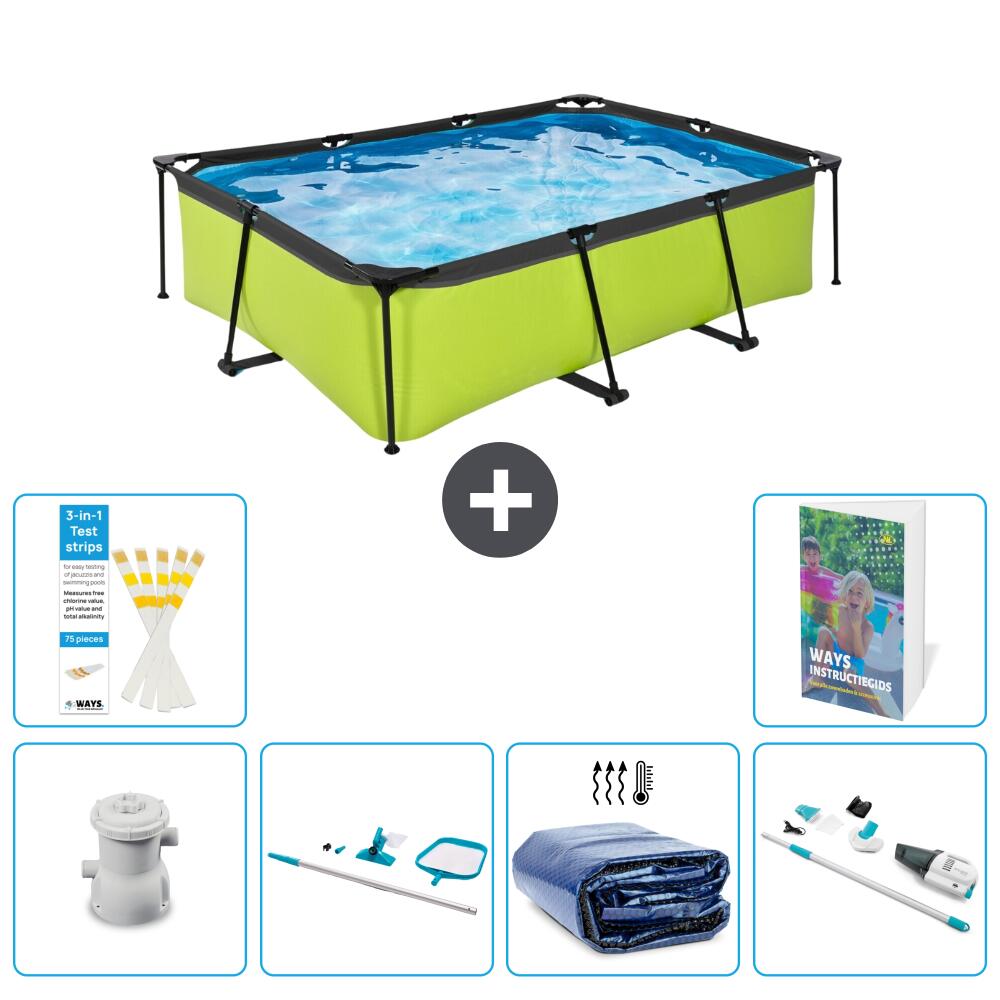 EXIT TOYS Piscina Exit Rectangular - 220x150x65 cm - 7-piezas  S323 1/7