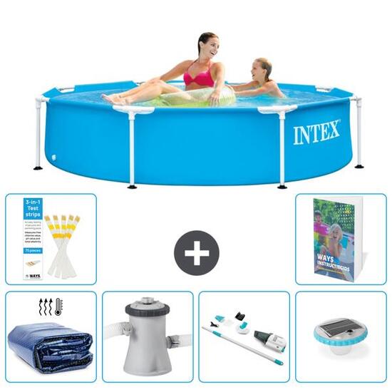 INTEX Piscina con estructura Redonda - 244x51 cm - 7-piezas S81