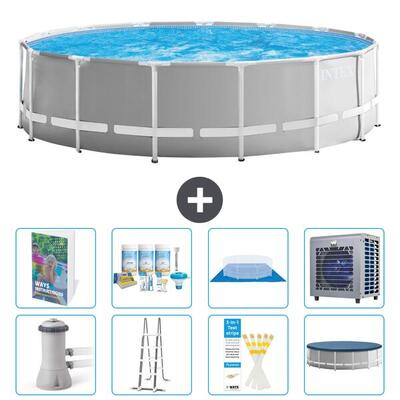 Prism frame zwembad rond - 457x122 cm - 9-delig s612