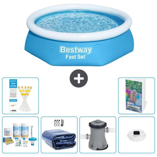 BESTWAY Piscina Bestway Fast Set Redonda - 244x61 cm - 5-piezas S160