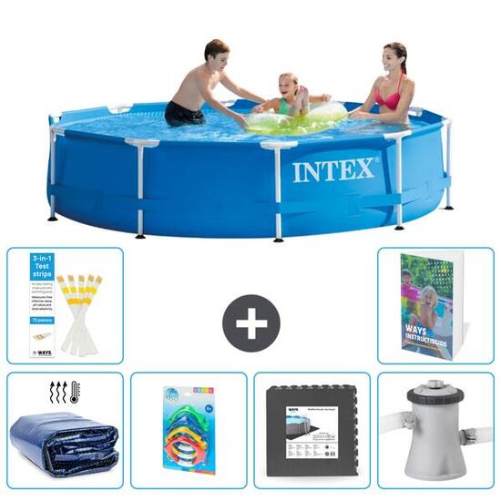 INTEX Piscina con estructura Redonda - 305x76 cm - 5-piezas S3