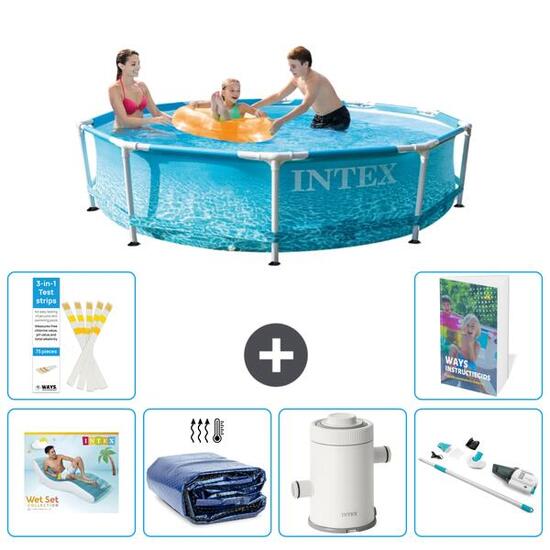 INTEX Basen ze stelażem Okrągły - 305x76 cm - 7-częściowy S87