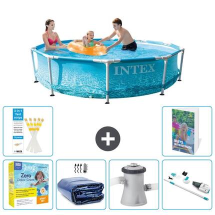 INTEX Basen ze stelażem Okrągły - 305x76 cm - 7-częściowy S39