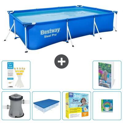 Bestway steel pro rechthoekig - 300x201x66 cm - 5-delig s231
