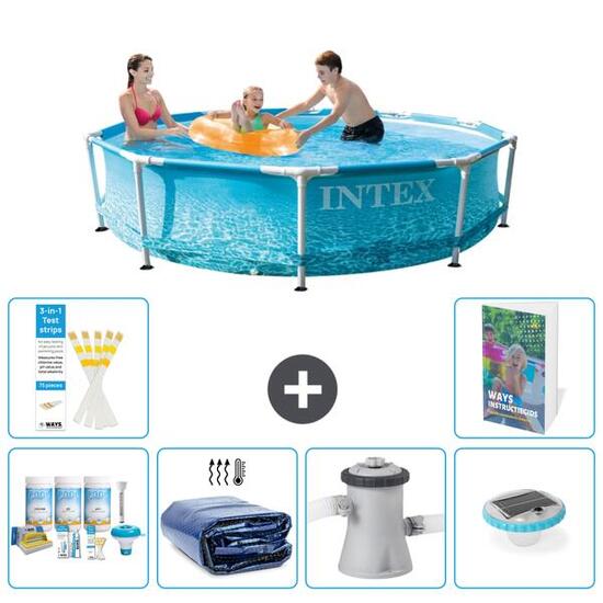 INTEX Basen ze stelażem Okrągły - 305x76 cm - 7-częściowy S160