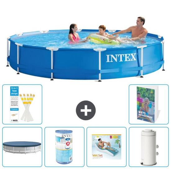 INTEX Piscina con estructura Redonda - 366x76 cm - 5-piezas S113
