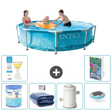 INTEX Basen ze stelażem Okrągły - 305x76 cm - 7-częściowy S101