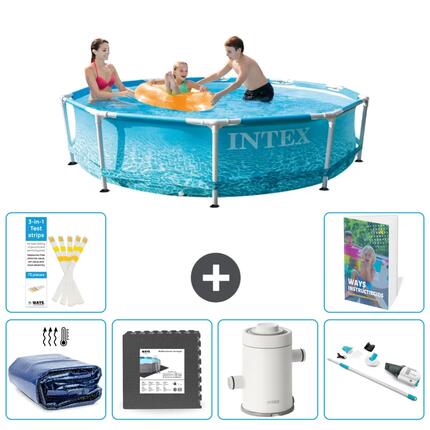 INTEX Basen ze stelażem Okrągły - 305x76 cm - 7-częściowy S141