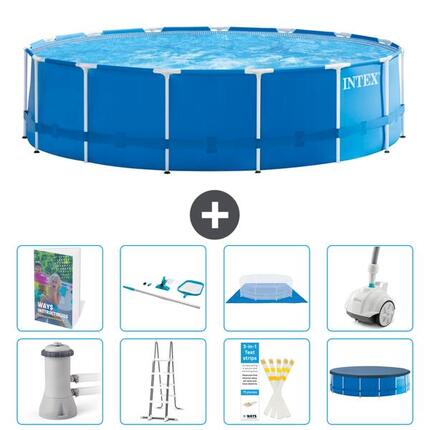 INTEX Piscina con estructura Redonda - 457x122 cm - 9-piezas S605