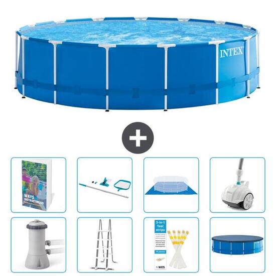 INTEX Piscina con estructura Redonda - 457x122 cm - 9-piezas S605