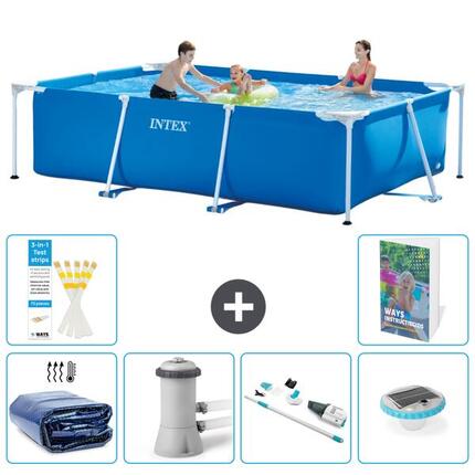 INTEX Piscina con estructura Rectangular - 300x200x75 cm - 7-piezas S81