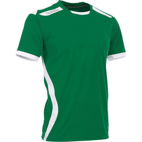 Hummel Club Maillot Homme Manches Courtes - Vert / Blanc M