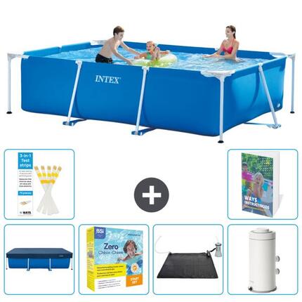 INTEX Piscina con estructura Rectangular - 300x200x75 cm - 7-piezas S103