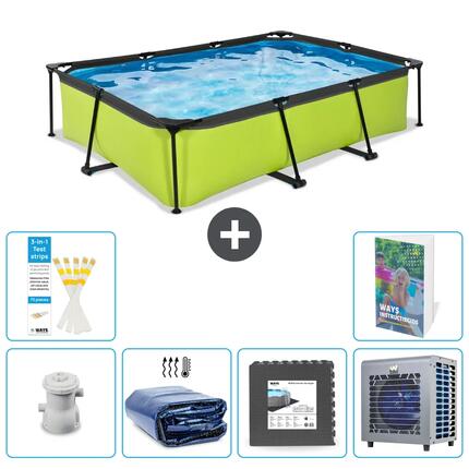 EXIT TOYS Basen Prostokątny - 300x200x65 cm - 7-częściowy S190