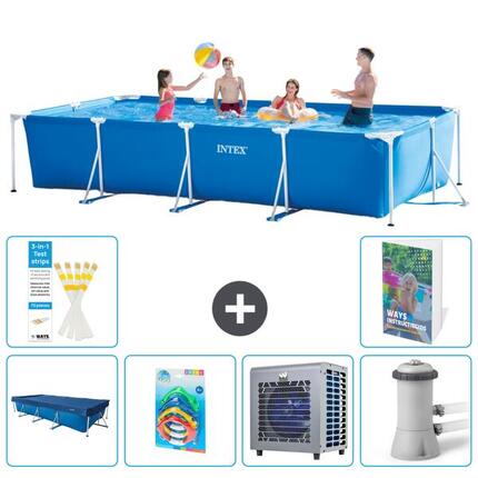 INTEX Piscina con estructura Rectangular - 450x220x84 cm - 7-piezas S13
