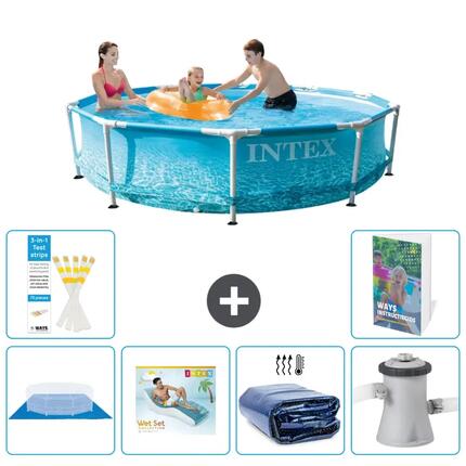 INTEX Basen ze stelażem Okrągły - 305x76 cm - 7-częściowy S171