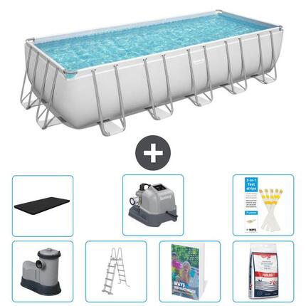 BESTWAY Piscina Bestway Power Steel Rectangular - 640x274x132 cm - S649