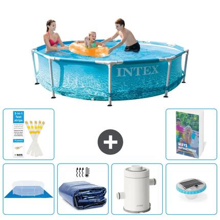 INTEX Basen ze stelażem Okrągły - 305x76 cm - 7-częściowy S98