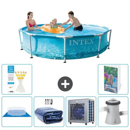 INTEX Basen ze stelażem Okrągły - 305x76 cm - 7-częściowy S124