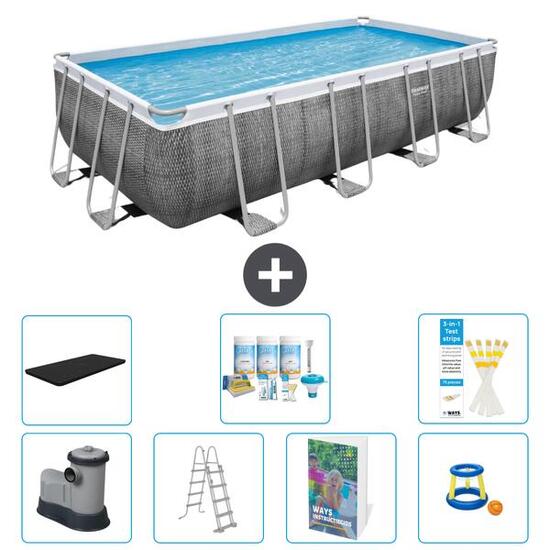 BESTWAY Piscina Bestway Power Steel Rectangular - 549x274x122 cm - S548