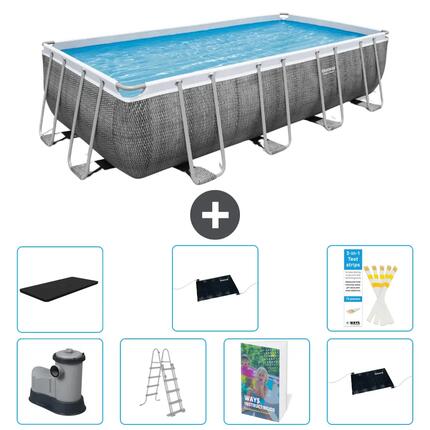 BESTWAY Piscina Bestway Power Steel Rectangular - 549x274x122 cm - S562