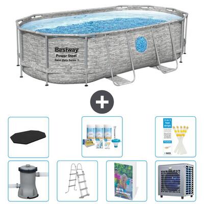 Bestway power steel ovaal - 427x250x100 cm - 8-delig s612