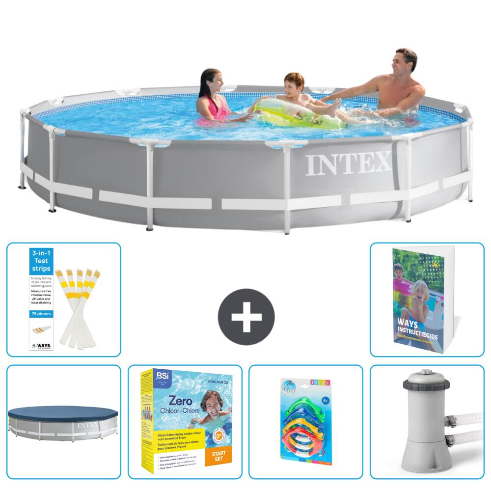 Prism Frame Pool Rund - 366x76 cm - 7-teilig  S57 1/7