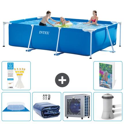 INTEX Piscina con estructura Rectangular - 300x200x75 cm - 5-piezas S124