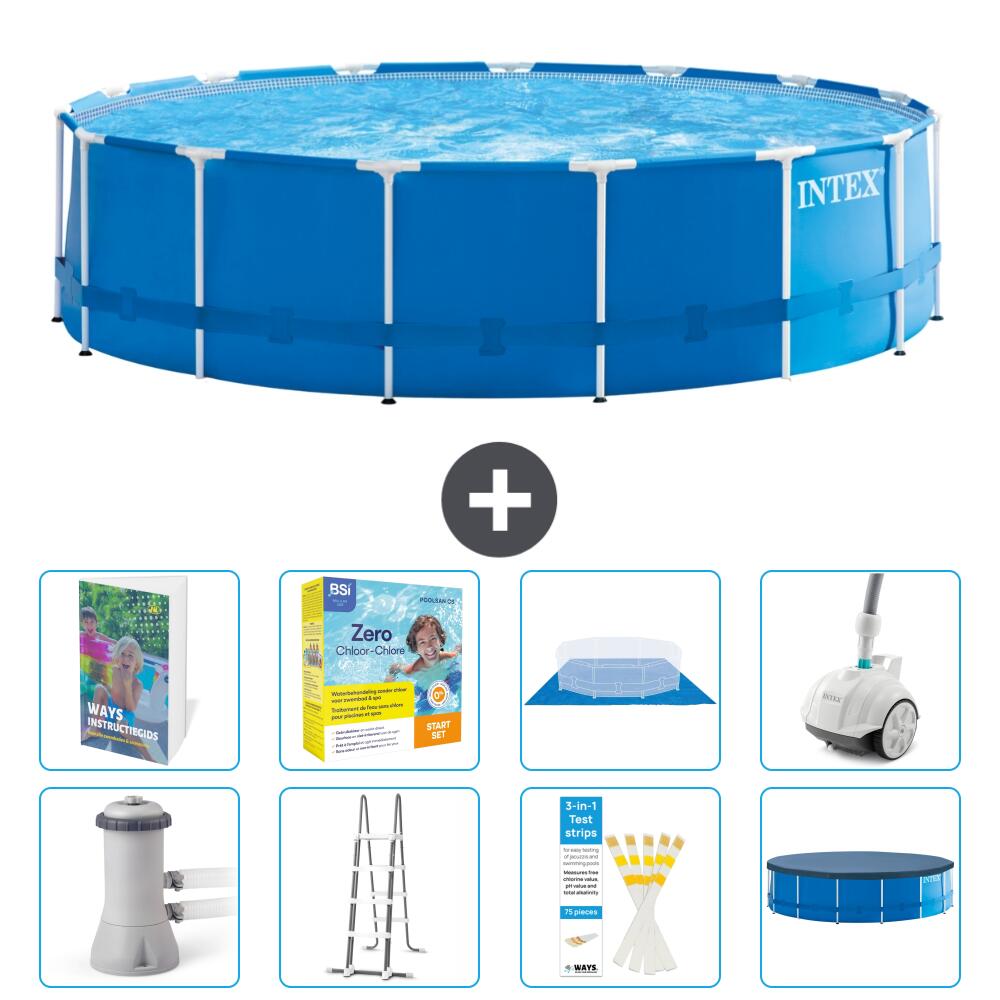 Piscine Tubulaire Ronde - 457x122 cm - 9-pièces  S544 1/7