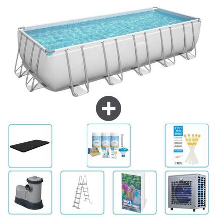 BESTWAY Piscina Bestway Power Steel Rectangular - 640x274x132 cm - S612
