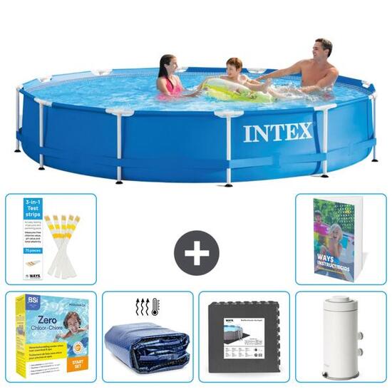 Piscine Tubulaire Ronde - 366x76 cm - 7-pièces S111