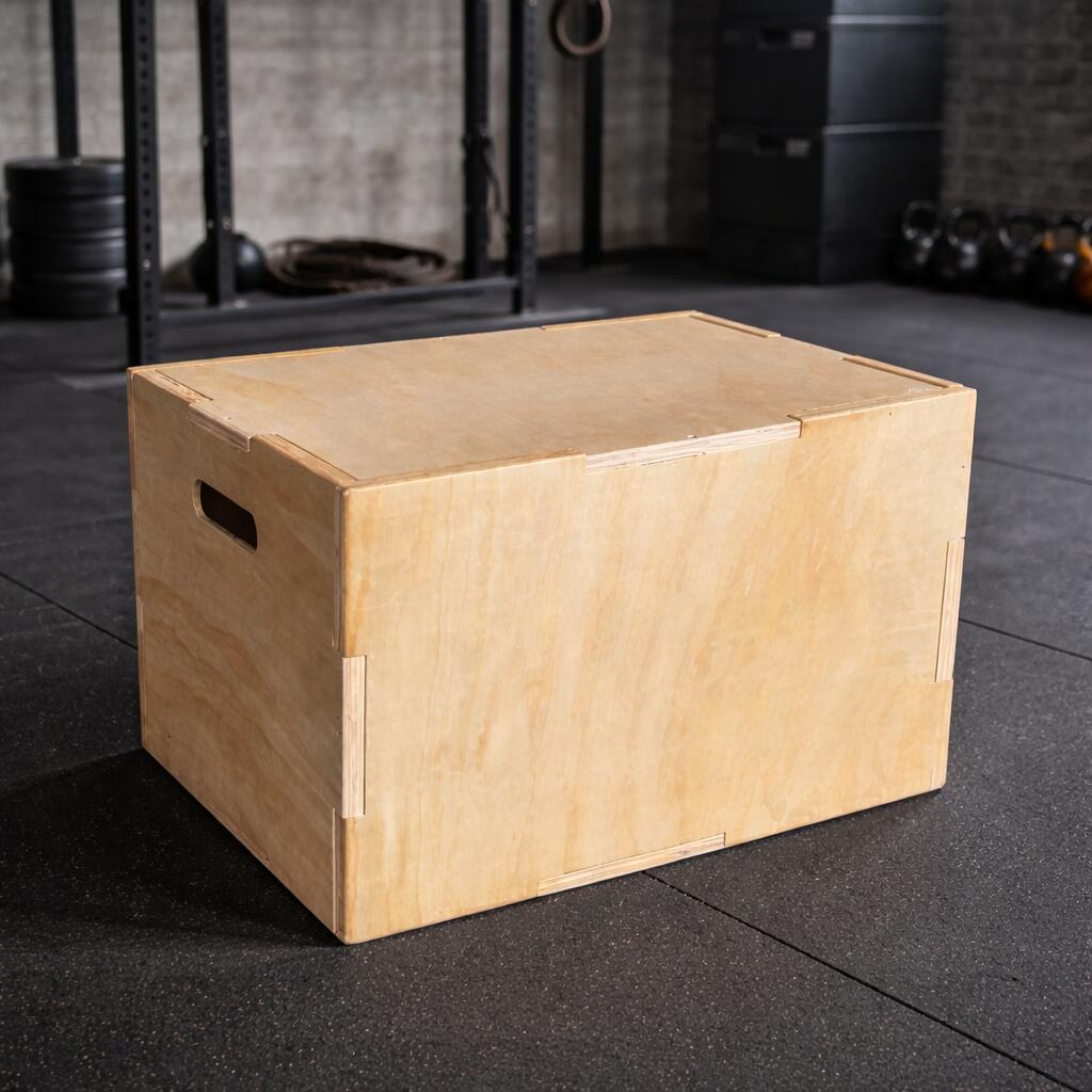 Cajón de Salto Pliométrico de Madera 40 x 50 x 60 cm Cross Training 2/3