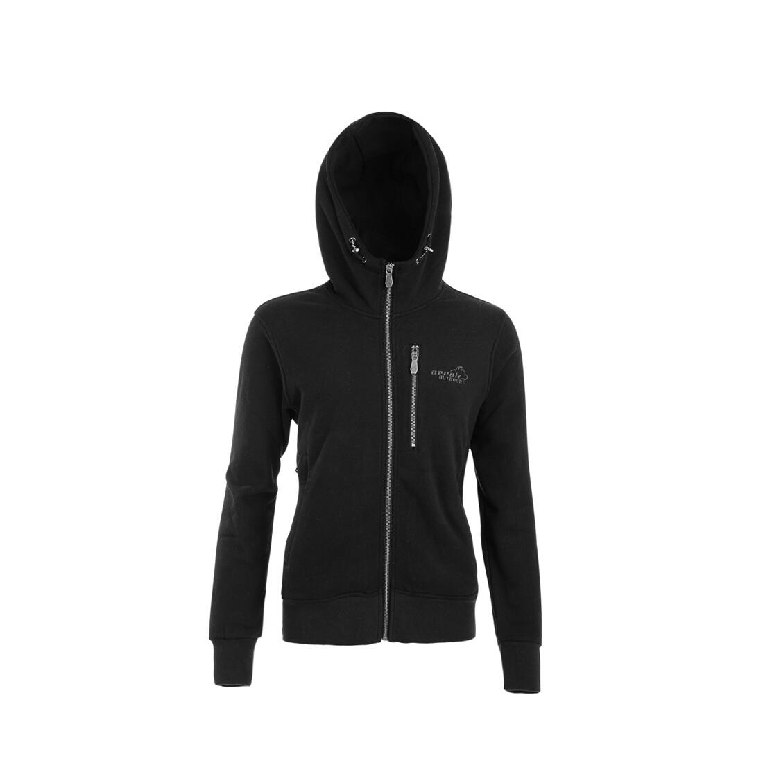 Sportlicher Hoodie für Damen in Schwarz 2/3