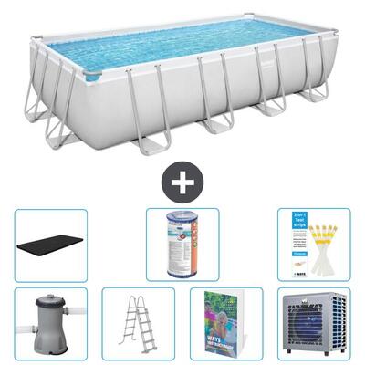 Bestway power steel rechthoekig - 488x244x122 cm - 8-delig s551