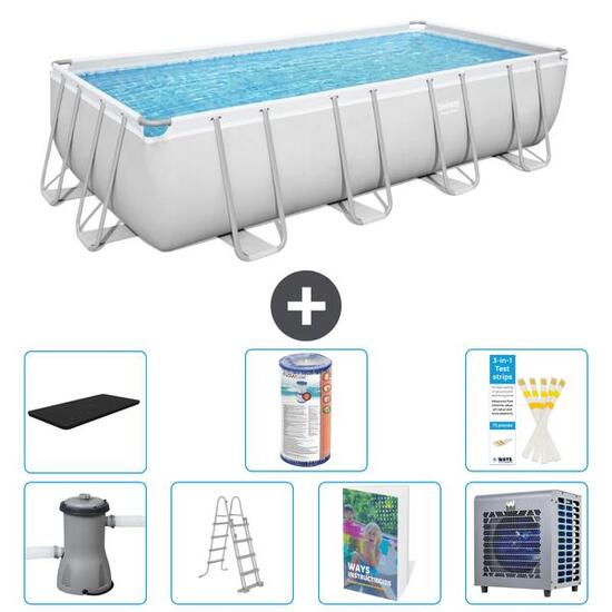 BESTWAY Piscina Bestway Power Steel Rectangular - 488x244x122 cm - S551
