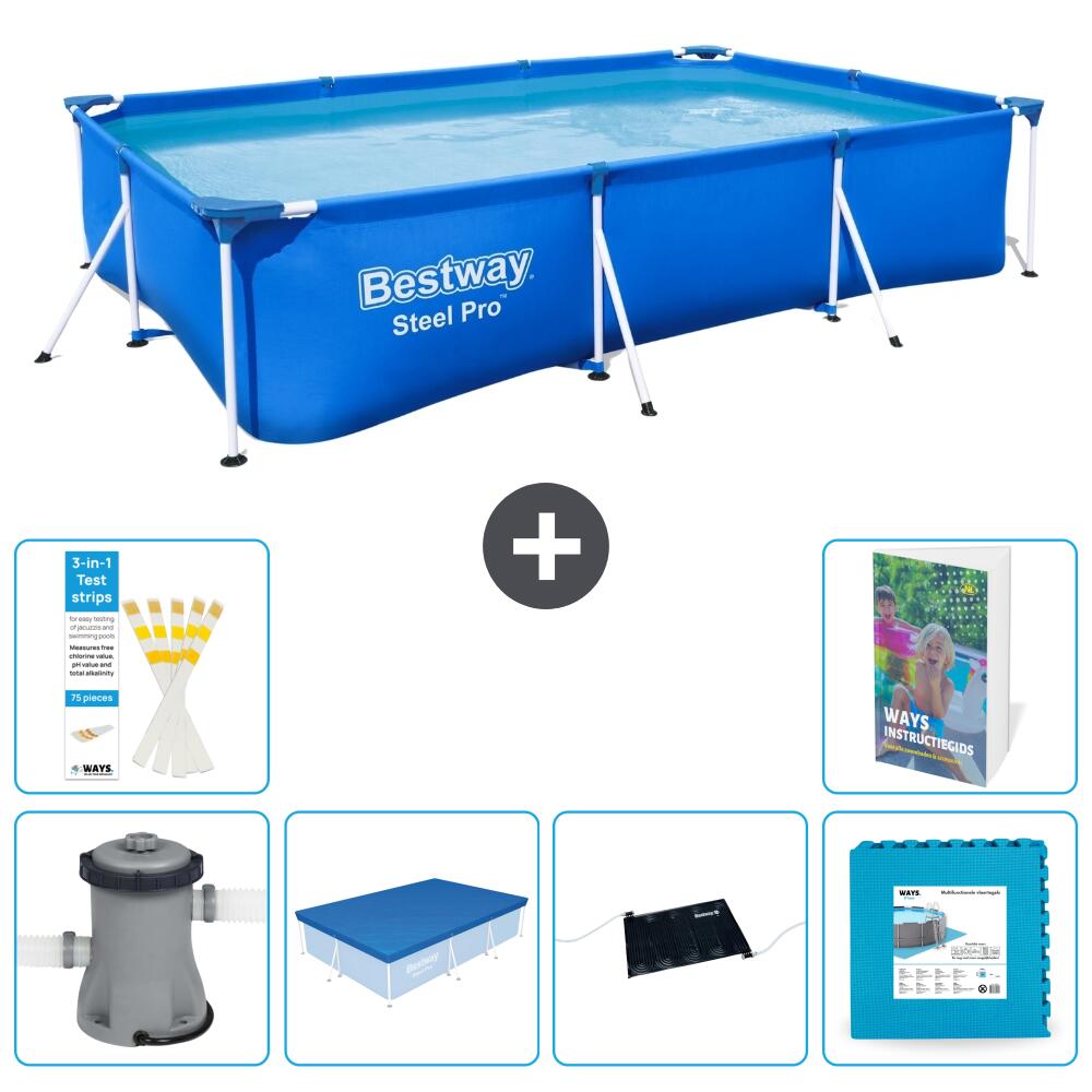 Bestway Steel Pro Rechteckig - 300x201x66 cm - 7-teilig  S273 1/7
