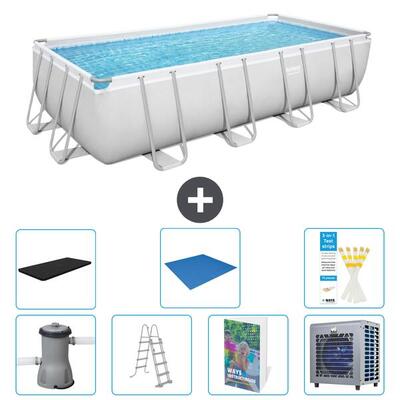Bestway power steel rechthoekig - 488x244x122 cm - 8-delig s626
