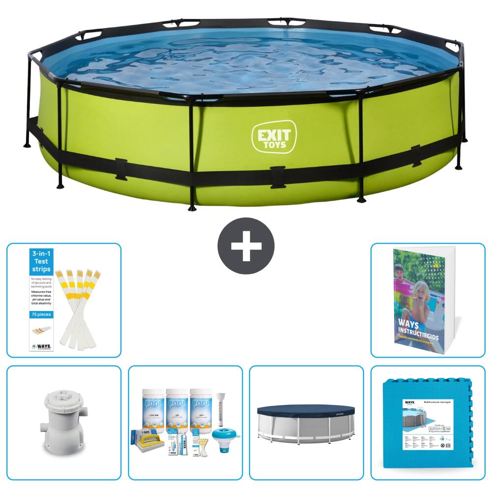 EXIT TOYS Piscina Exit Rotonda - 360x76 cm - 7-pezzi S240 1/7
