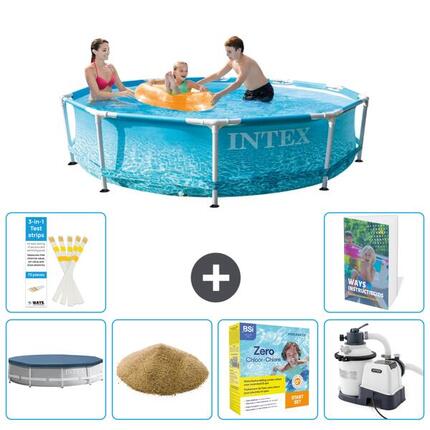 Piscine Tubulaire Ronde - 305x76 cm - 7-pièces S170