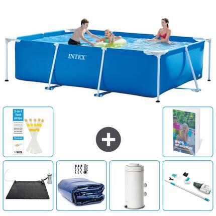 INTEX Piscina con estructura Rectangular - 300x200x75 cm - 7-piezas S78