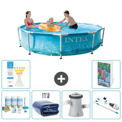 INTEX Basen ze stelażem Okrągły - 305x76 cm - 7-częściowy S165