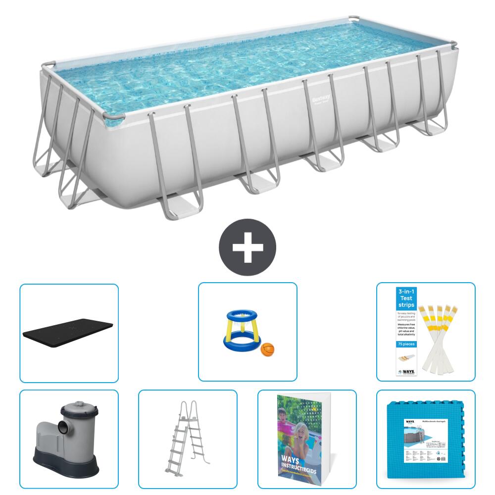 Bestway Power Steel Rechteckig - 640x274x132 cm - 8-teilig  S570 1/7