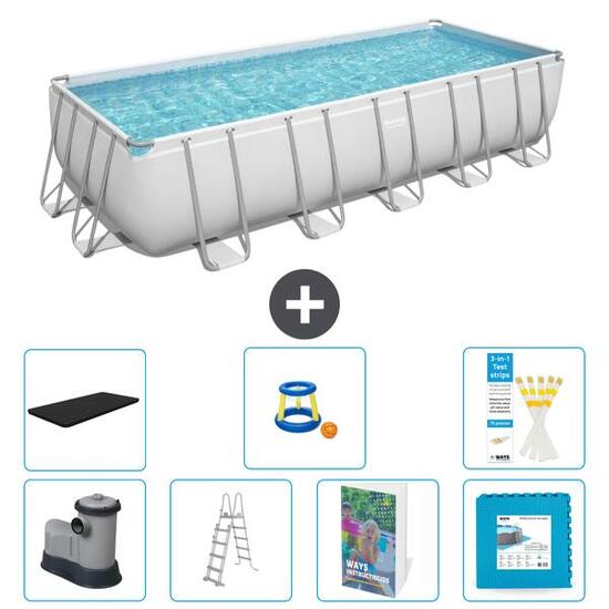 BESTWAY Piscina Bestway Power Steel Rectangular - 640x274x132 cm - S570
