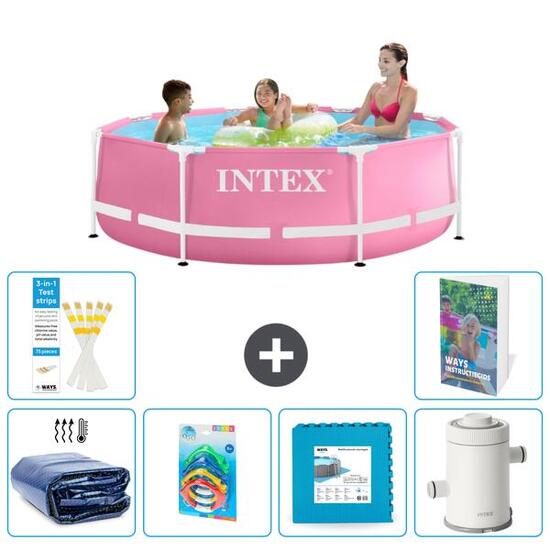 Piscine Tubulaire Ronde - 244x76 cm - 7-pièces S55