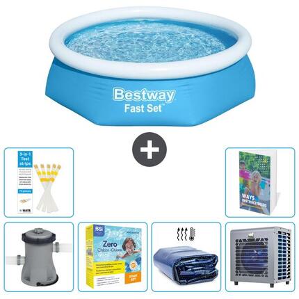 BESTWAY Basen Fast Set Okrągły - 244x61 cm - 7-częściowy S331