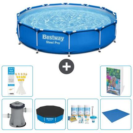 BESTWAY Basen Steel Pro Okrągły - 305x76 cm - 7-częściowy S251